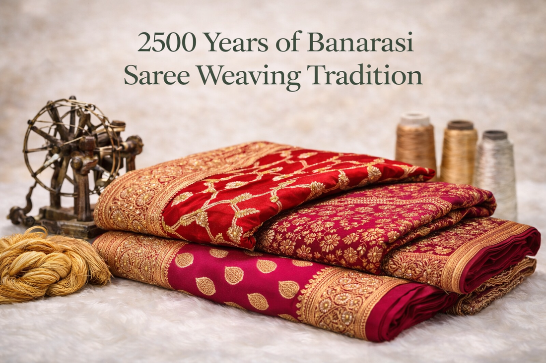 2500 years old weaving technique of Banarasi Sarees